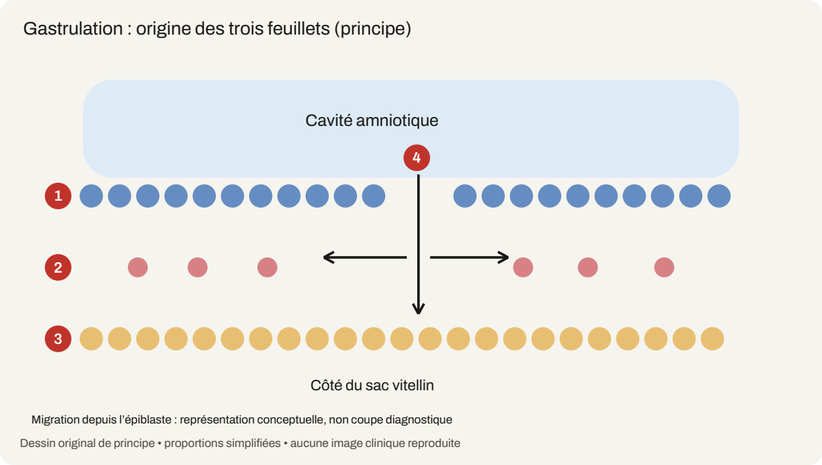 Schéma du cours « Embryologie : des gamètes à la neurulation »